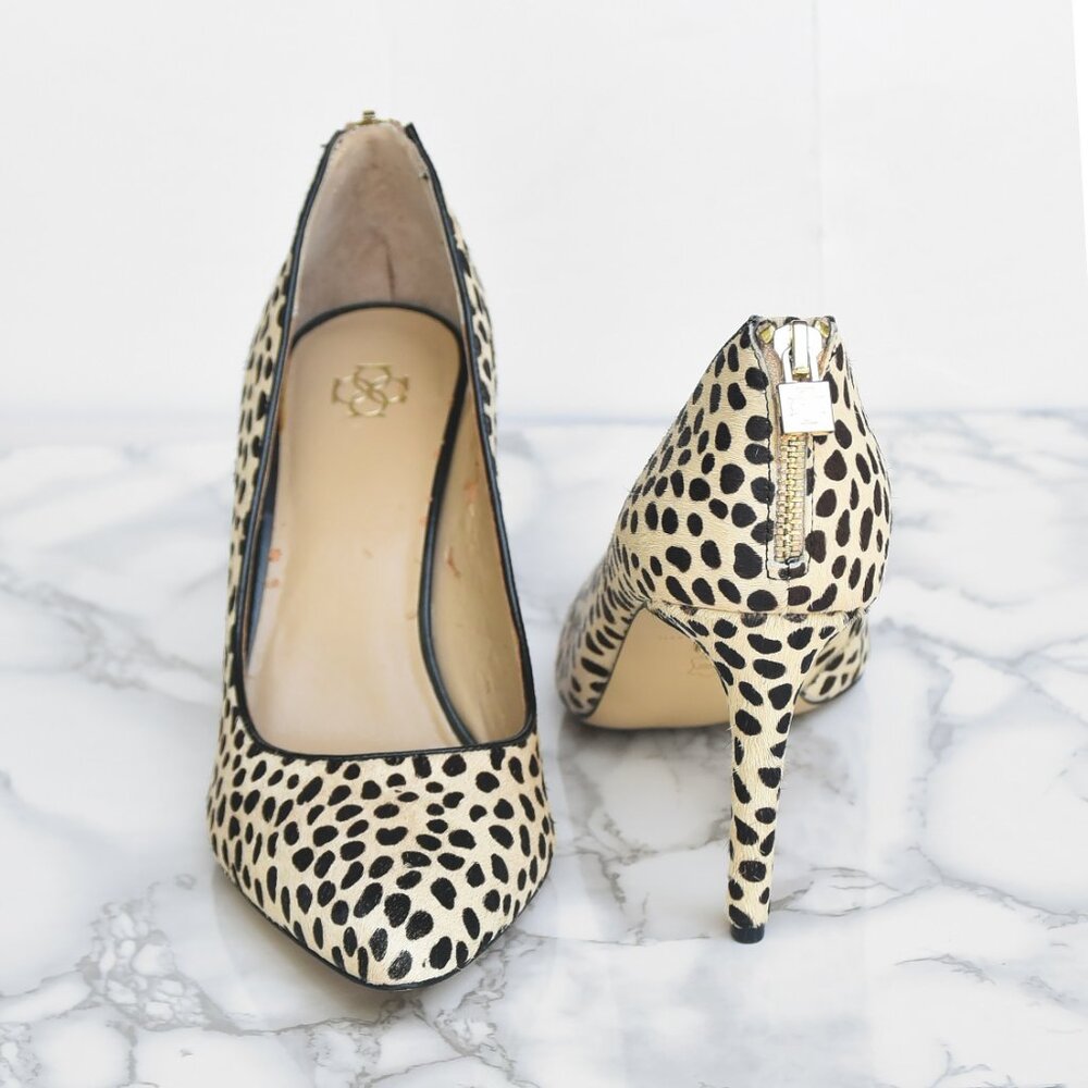 NWOT Ann Taylor Cheetah Liz Zipper Heel 8